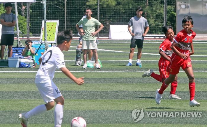 지난해 6월 8일 강원 춘천시 손흥민 체육공원에서 열린 손흥민 국제유소년친선축구대회 (사진 출처: 연합뉴스)