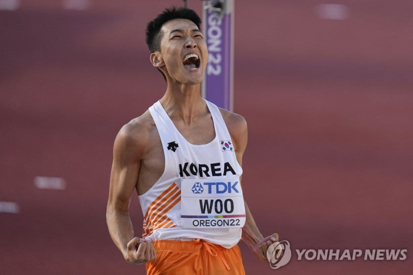 세계육상연맹이 집계한 남자 높이뛰기 월드랭킹 1위 우상혁 (사진 출처: 연합뉴스)