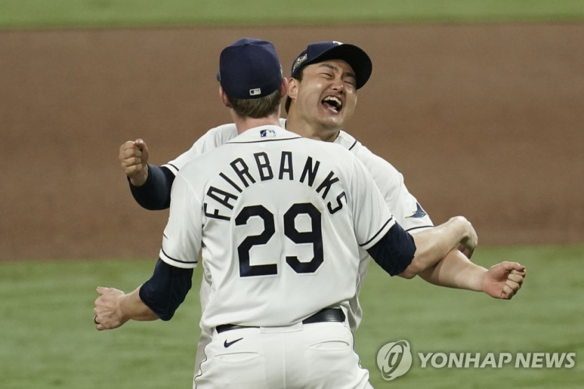 한국인 타자 최초로 월드시리즈에 진출한 최지만 [AP=연합뉴스 자료사진]