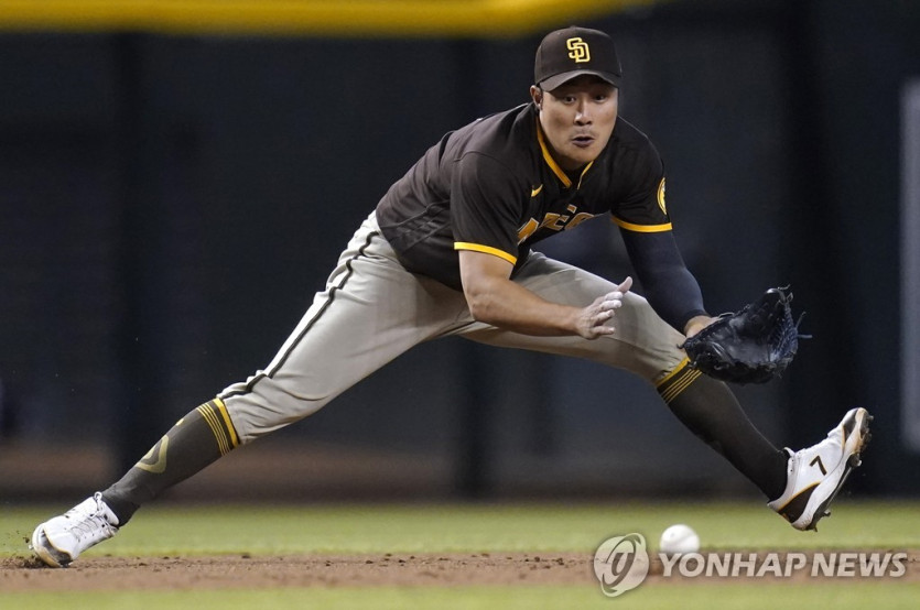 김하성의 수비 장면 [AP=연합뉴스 자료사진. 재판매 및 DB 금지]