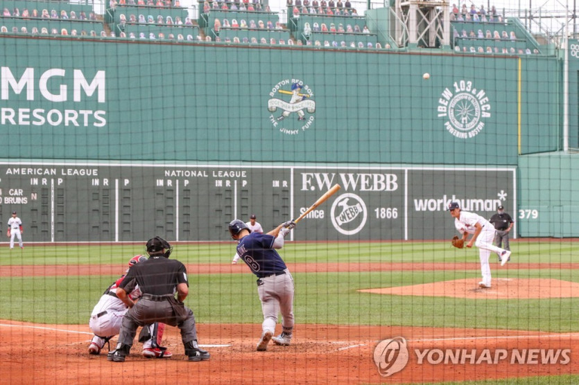 보스턴 마운드 맹폭한 탬파베이 타선 [USA 투데이/로이터=연합뉴스]