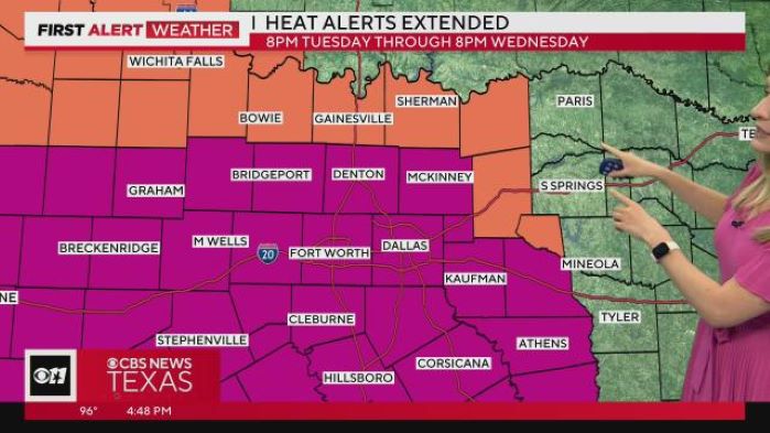 국립 기상청(NWS)은 달라스, 콜린,덴턴, 태런 카운티를 포함해 대부분의 북텍사스 지역에 폭염 주의보를 오늘(28일, 수) 오후 8시까지 연장했다. 