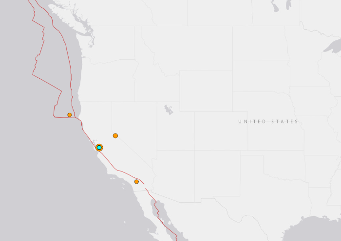 美 캘리포니아에 규모 5.1 지진 (사진 출처: USGS 홈페이지 캡처)